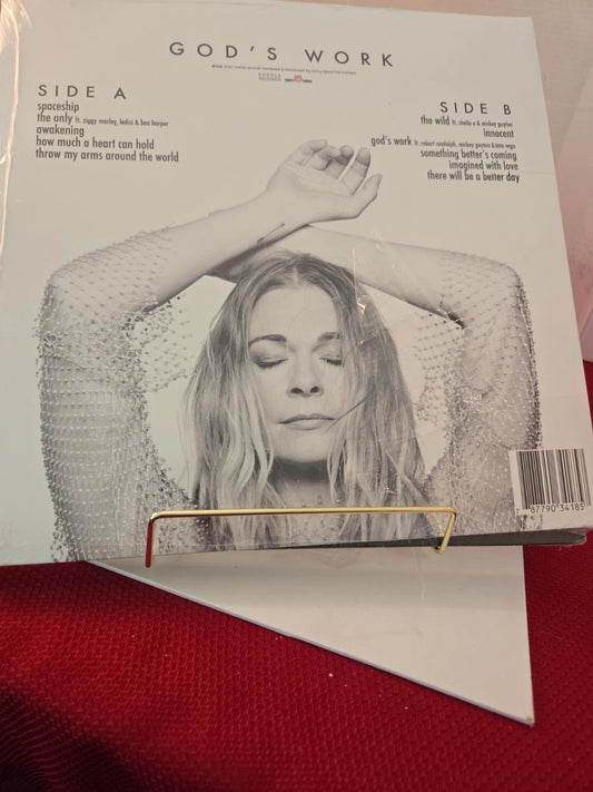NEW - Leann Rimes Gods Work Exclusive Metallic Gold Colored Vinyl LP CHANS Treasures