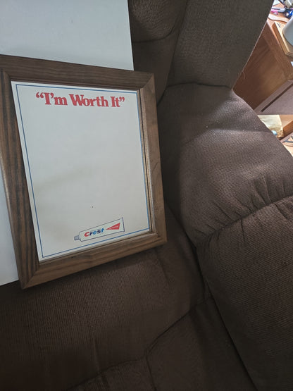Vintage 70s/80s  Mirror  With Crest Tube CHANS Treasures