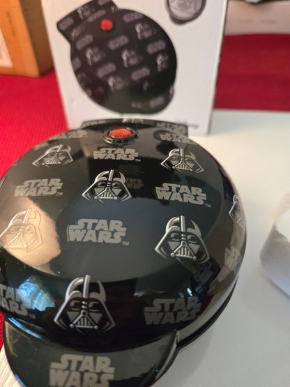 New Star Wars Darth Vader Waffle Maker Iron Kitchen Appliance (Open Box) CHANS Treasures