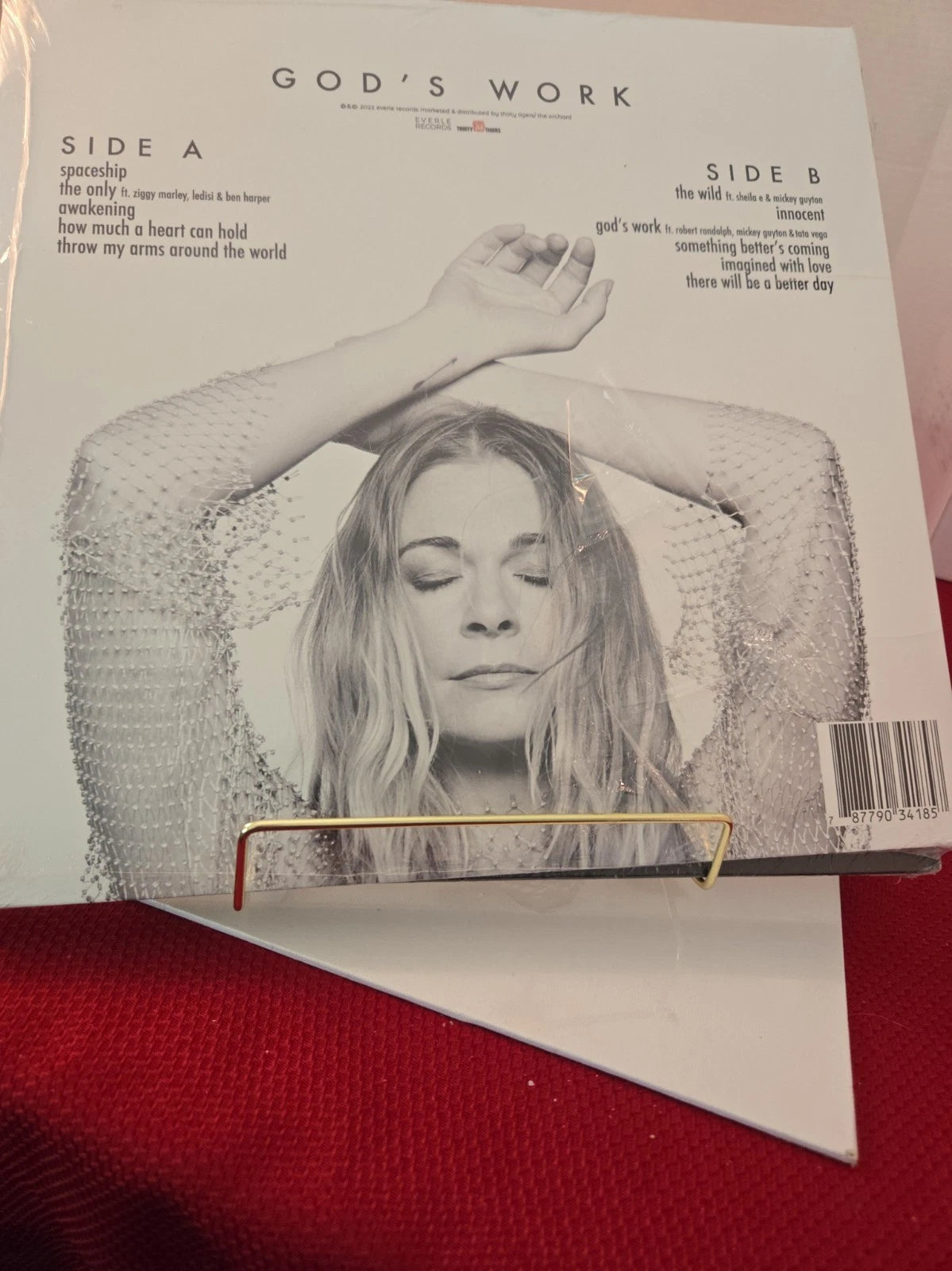 NEW - Leann Rimes Gods Work Exclusive Metallic Gold Colored Vinyl LP CHANS Treasures